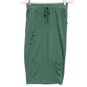 Fashion Nova Casual Lover Skirt XS Fairy Grunge Distressed Baddie Bodycon Boho